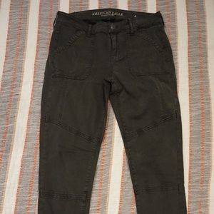 American Eagle Moto Jegging Khakis